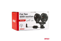Ventilator auto Amio 2x4'', 12V