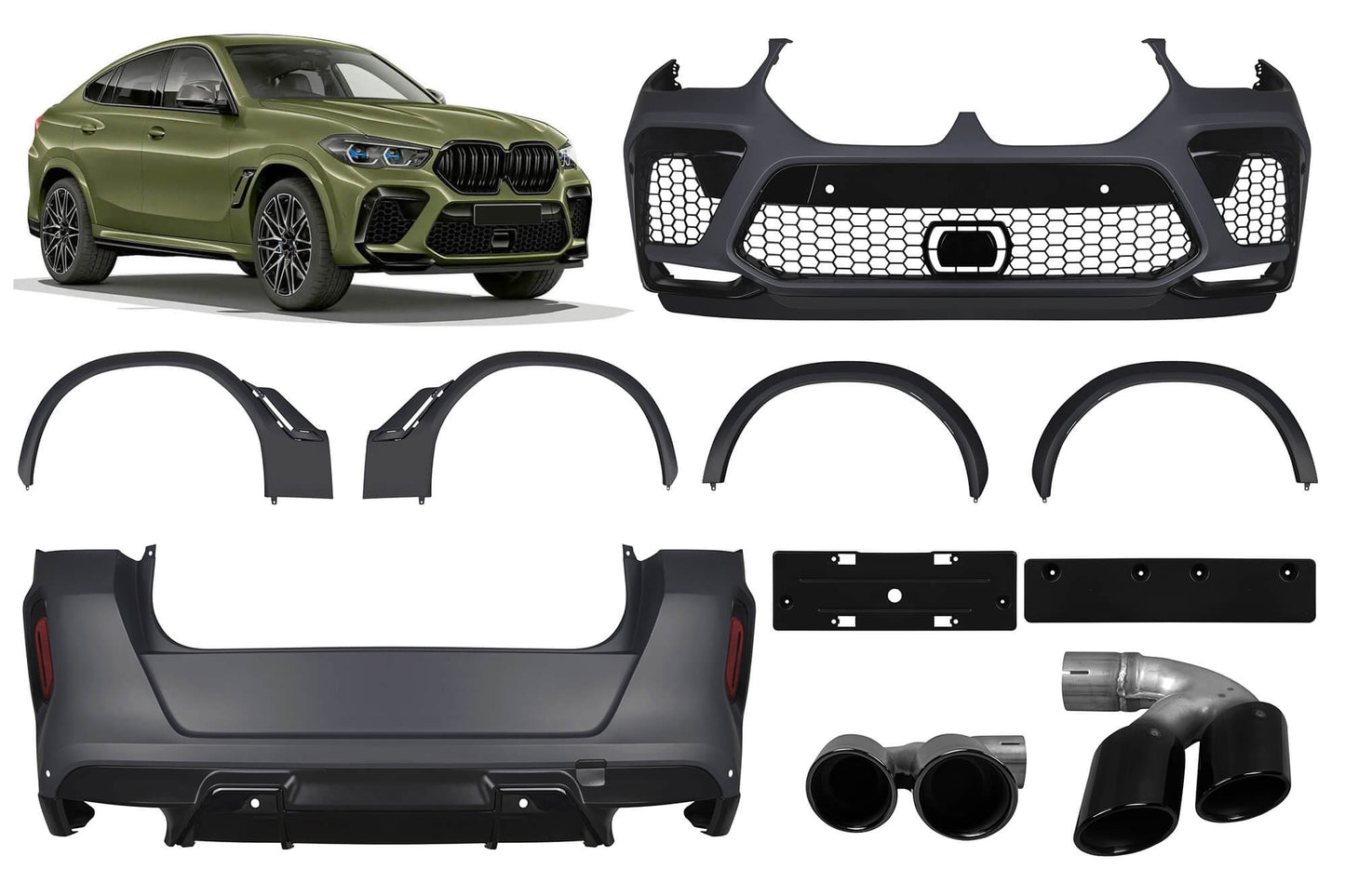 X6M Package compatible with BMW X6 G06 (from 2020)