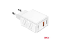 Incarcator rapid Amio cu port USB si Type-C, 220V, 38W