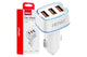 Incarcator auto Amio pentru bricheta cu 3 porturi USB, 12/24V, 30W, 3A
