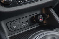 Amio Lighter Charger with USB and USB-C port 12/24V, 20W, black with carbon pattern
