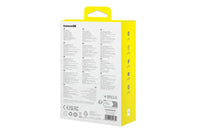 Baseus Enjoyment Pro este un incarcator auto cu un port USB si doua cabluri Type-C si Iphone, compatibil cu tensiuni intre 12-24V si o putere de 60W