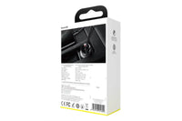 Baseus Car Charger with Digital Display and 2 USB Ports, 12-24V, 24W, 2.4A