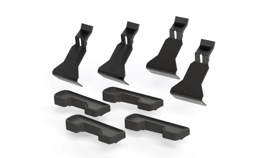 Bases Hakr type 194 for Citroen Jumper, Fiat Ducato, Iveco Daily, Peugeot Boxer (2006-2014) roof bars, black, set of 4 pieces