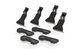Bases Hakr type 194 for Citroen Jumper, Fiat Ducato, Iveco Daily, Peugeot Boxer (2006-2014) roof bars, black, set of 4 pieces