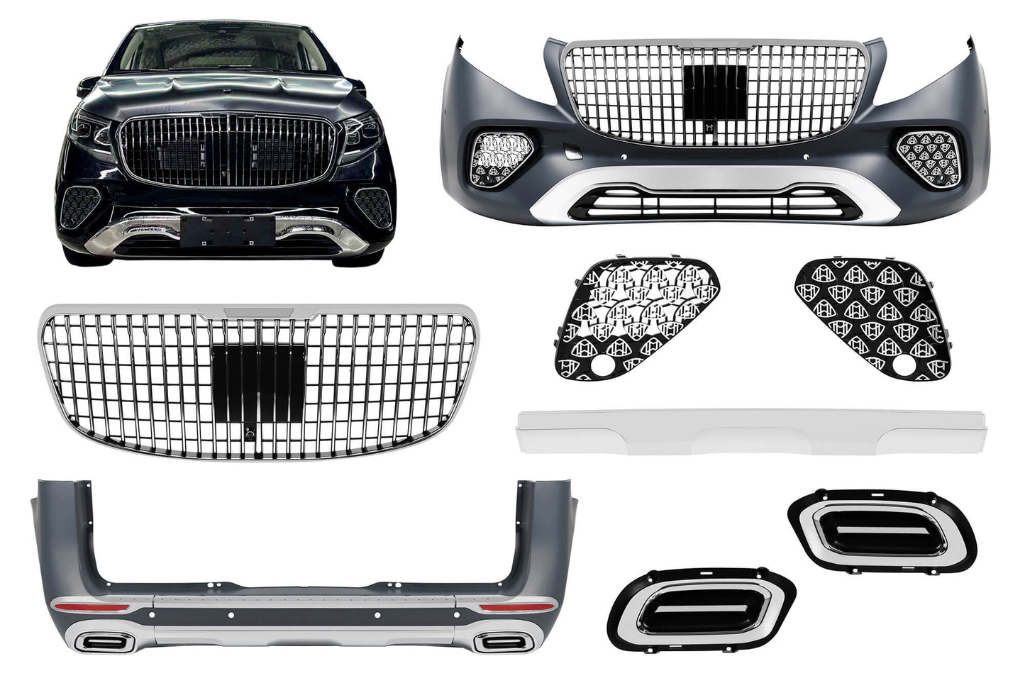 Pachet tuning compatibil cu Mercedes V Class W447 (2014-2019)