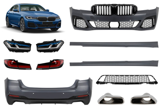 Pachet tuning - BMW Seria 5 G30 sedan 2017-2020, conversie la G30 LCI (dupa 2021)