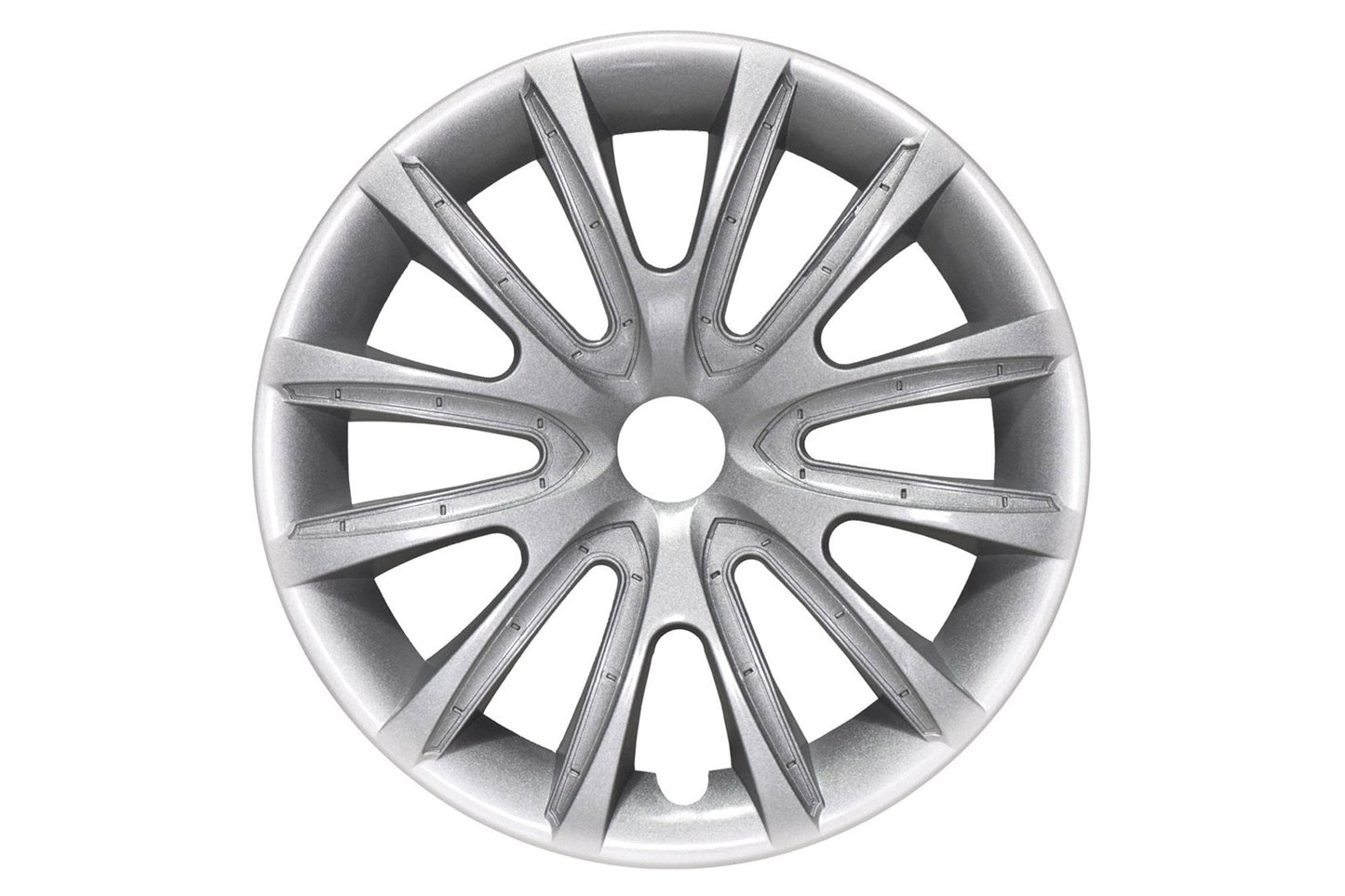 Capace roți Farad 15" model 240/15, gri cu dungi gri deschis și capace interioare, 4 bucăți.