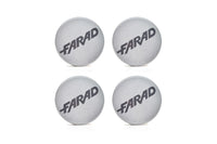 Capace roți Farad 16" model 240/16, negru lucios cu dungi gri deschis și capace interioare, 4 bucăți
