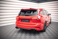 Diffuser Maxton Design versiunea 2 pentru bara spate ST a Ford Focus Estate (2018-), negru lucios