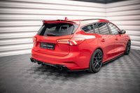 Diffuser Maxton Design versiunea 2 pentru bara spate ST a Ford Focus Estate (2018-), negru lucios