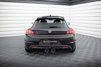 Difuser bara spate Maxton Design versiunea 3 pentru Volkswagen Scirocco R cu evacuari tip R32 (2011-2014), lac negru