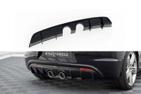 Difuser bara spate Maxton Design versiunea 3 pentru Volkswagen Scirocco R cu evacuari tip R32 (2011-2014), lac negru
