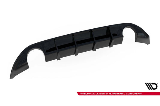 Difuser bara spate Maxton Design pentru Hyundai i30 N hatchback (2020-), negru lac