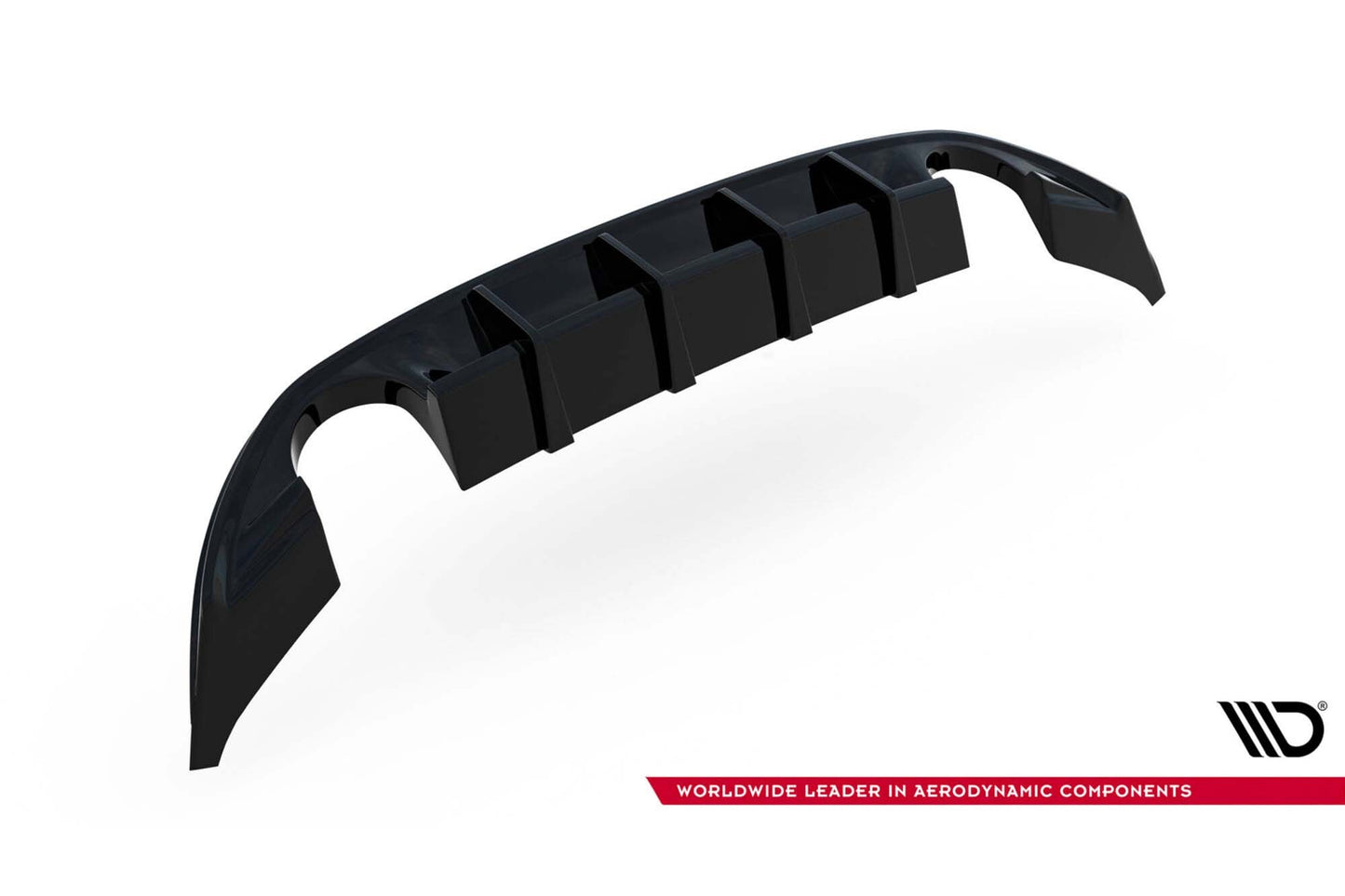 Difuser bara spate Maxton Design pentru Hyundai i30 N hatchback (2020-), negru lac