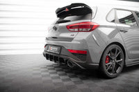 Difuser bara spate Maxton Design pentru Hyundai i30 N hatchback (2020-), negru lac