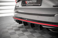 Maxton Design difuser pentru bara spate RS a Skoda Octavia (dupa 2020), negru lac