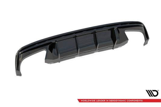 Maxton Design diffuser for Skoda Octavia (2020 onwards) RS rear bumper, matte black