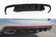 Maxton Design Diffuser for Skoda Octavia RS (2013-2019) rear bumper, gloss black