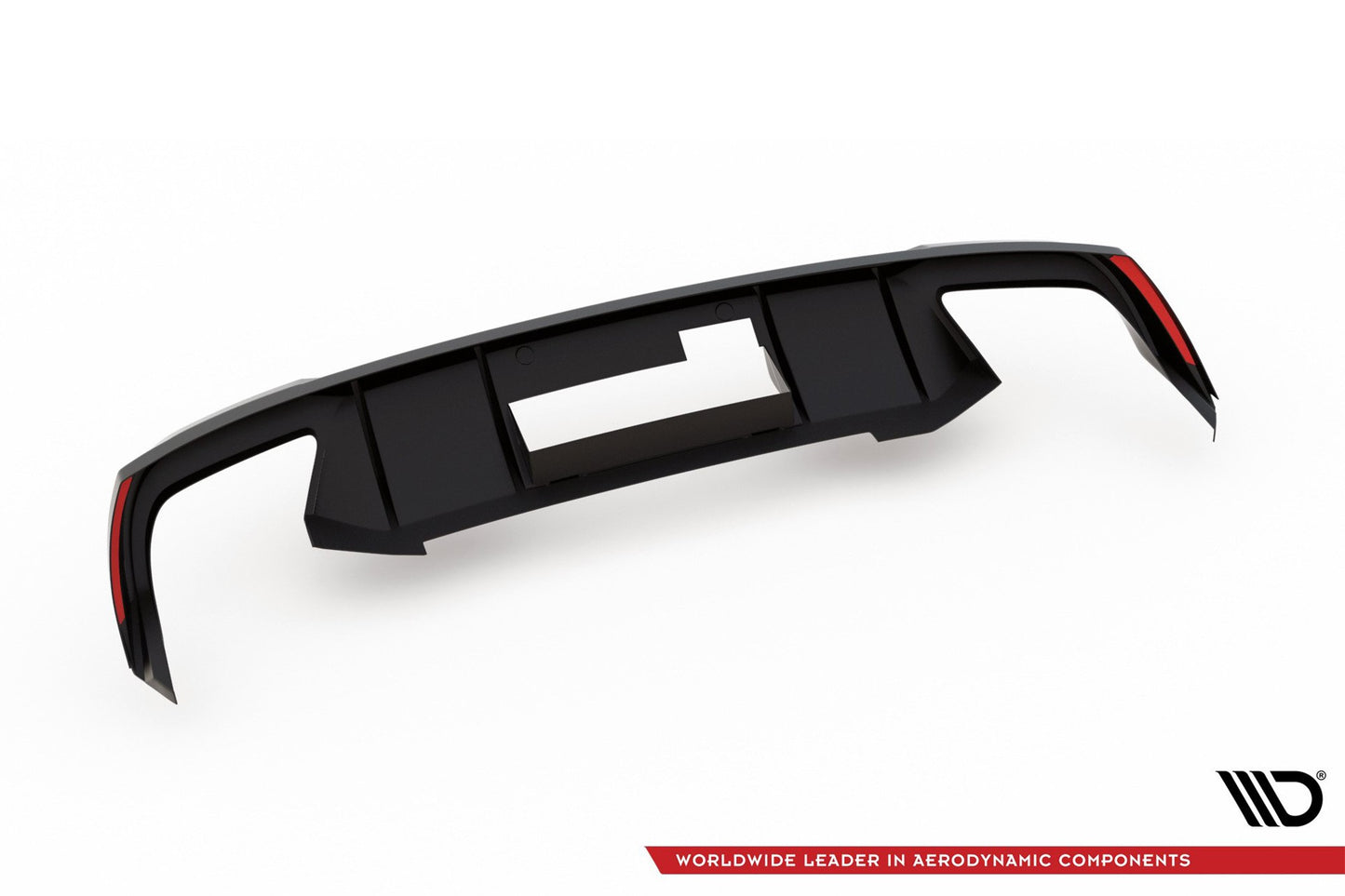 Maxton Design Rear Diffuser for Skoda Octavia RS (2013-2019) Bumper, Matte Black