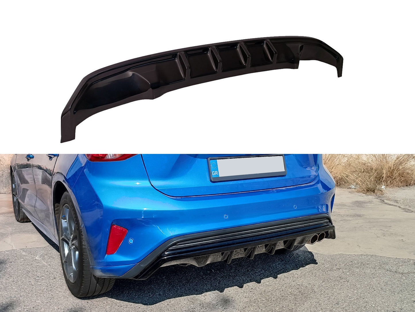Diffuser Motordrome Design pentru bara spate ST-Line a Ford Focus Mk4 (2018-2022)