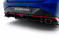 Maxton Design Street Pro diffuser pentru bara spate Hyundai Elantra N (2020-2023), negru mat