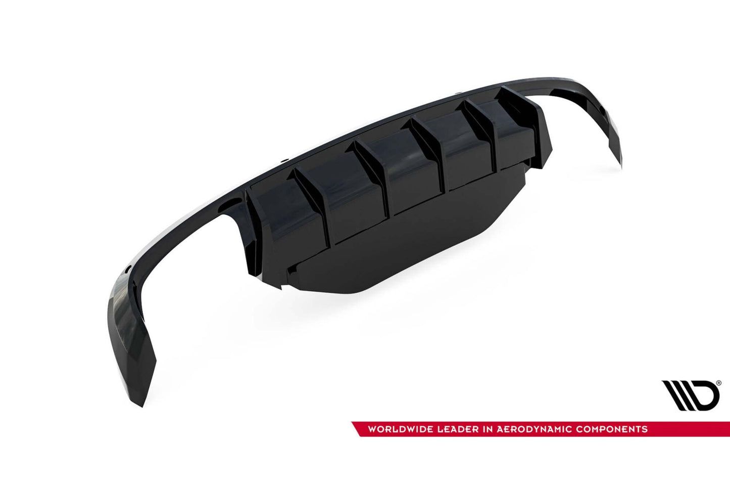 Maxton Design Rear Diffuser for Skoda Superb Liftback, station wagon (2015-2019), gloss black