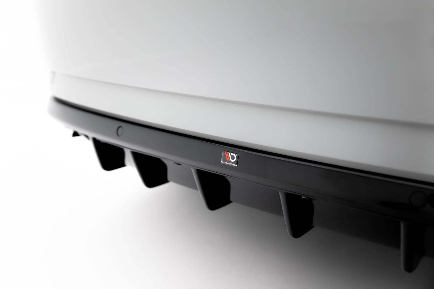 Maxton Design Rear Diffuser for Skoda Superb Liftback, station wagon (2015-2019), gloss black