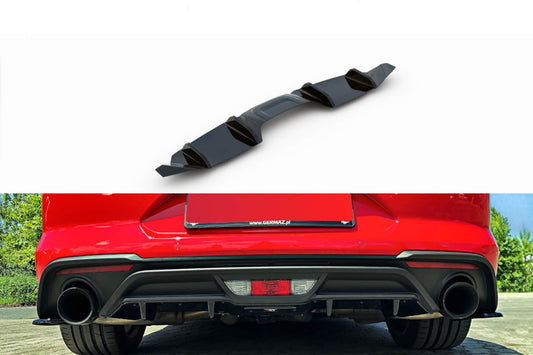 Maxton Design insert difuser pentru bara spate standard Ford Mustang dupa 2017, culoare carbon