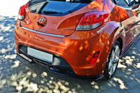 Difuser Maxton Design, inserție pentru bara spate a Hyundai Veloster (2011-), negru mat