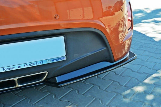 Difuser Maxton Design, inserție pentru bara spate a Hyundai Veloster (2011-), negru mat