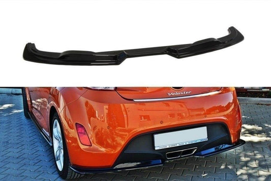 Difuser Maxton Design, inserție pentru bara spate a Hyundai Veloster (2011-), culoare carbon fiber