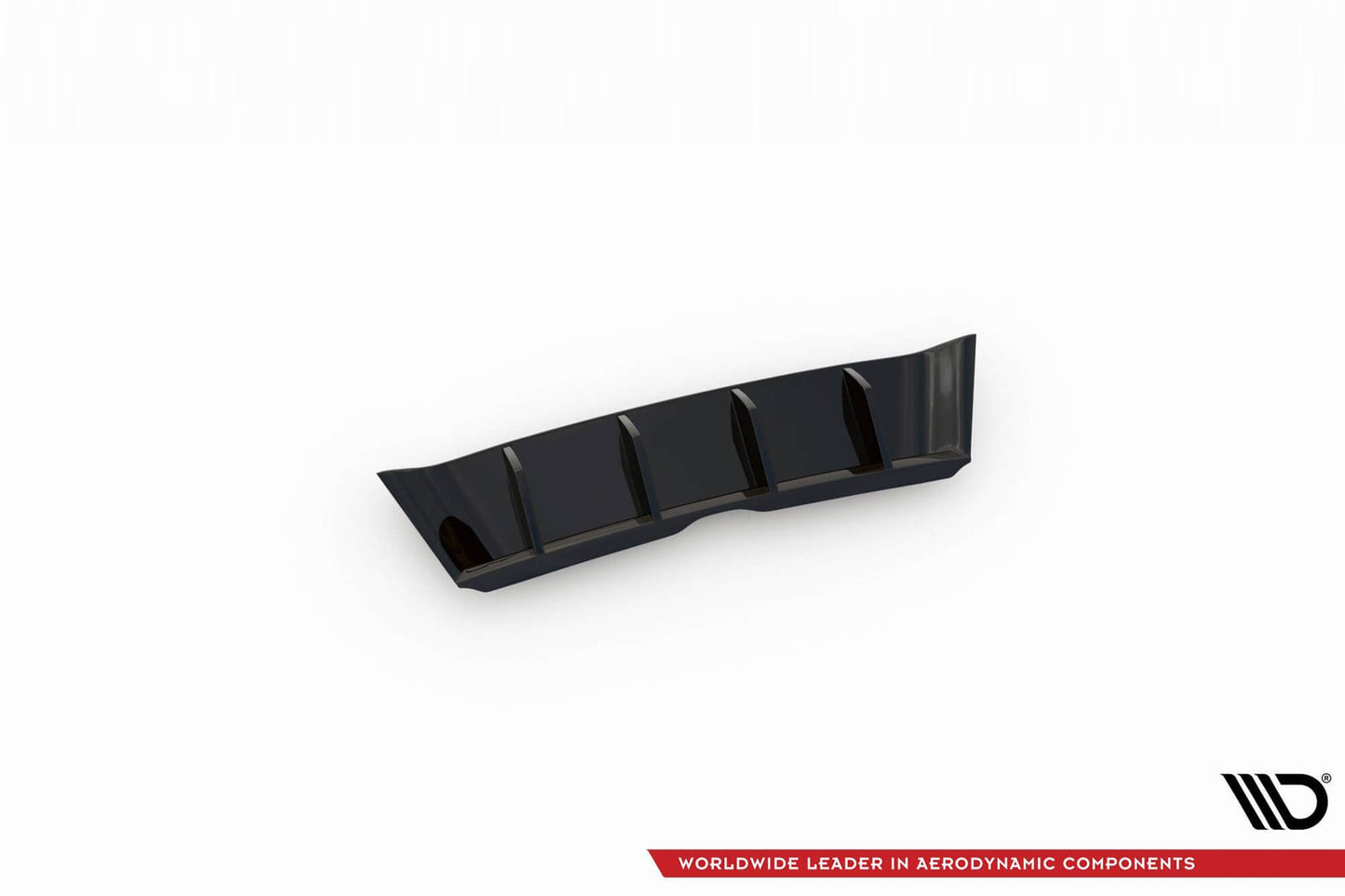 Maxton Design insert difuzor bară spate pentru Skoda Kamiq (după 2019), negru lucios