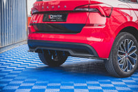 Insert difuzor bară spate Maxton Design pentru Skoda Kamiq (după 2019), culoare carbon