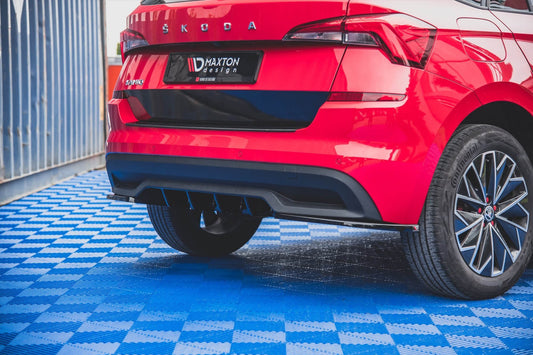 Insert difuser bara spate Maxton Design pentru Skoda Kamiq (dupa 2019), culoare carbon