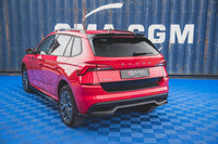 Insert difuzor bară spate Maxton Design pentru Skoda Kamiq (după 2019), culoare carbon