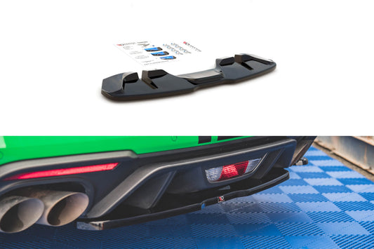Maxton Design insert diffuser bara spate GT pentru Ford Mustang dupa 2017, negru mat