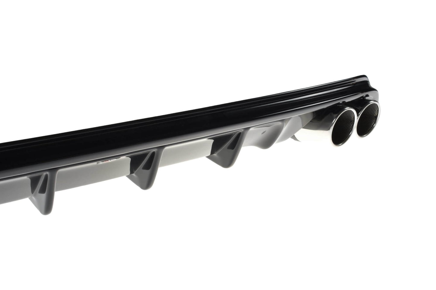 Insertie difuser spate Maxton Design pentru bara spate ST-Line a Ford Focus hatchback (2018-), negru lucios