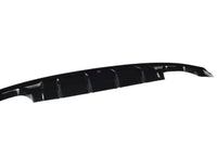 Insertie difuser spate Maxton Design pentru bara spate ST-Line a Ford Focus hatchback (2018-), negru lucios