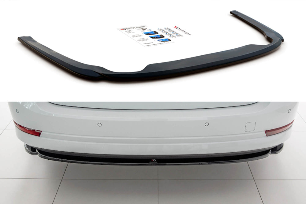 Aditiv Maxton Design pentru bara spate standard a Skoda Octavia (dupa 2019), lac negru