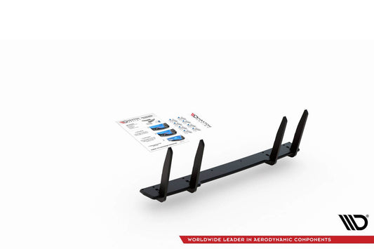 Insert difuser bara spate tip Racing Maxton Design pentru Toyota Yaris (dupa 2020), negru mat