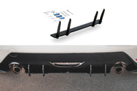 Insert difuser bara spate tip Racing Maxton Design pentru Toyota Yaris (dupa 2020), negru mat