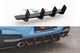 Difuser Maxton Design versiunea 2 tip Racing, inserție pentru bara spate a Hyundai i30 hatchback (2017-), negru mat