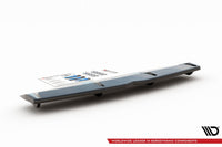 Difuser Maxton Design, inserție cu nervuri verticale pentru bara spate a Hyundai i30 Fastback (2017-), negru lac
