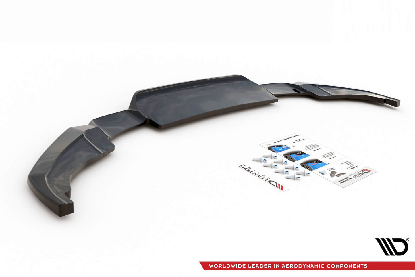 Maxton Design extensie bara spate cu nervuri verticale pentru Peugeot 2008 dupa 2019, culoare carbon