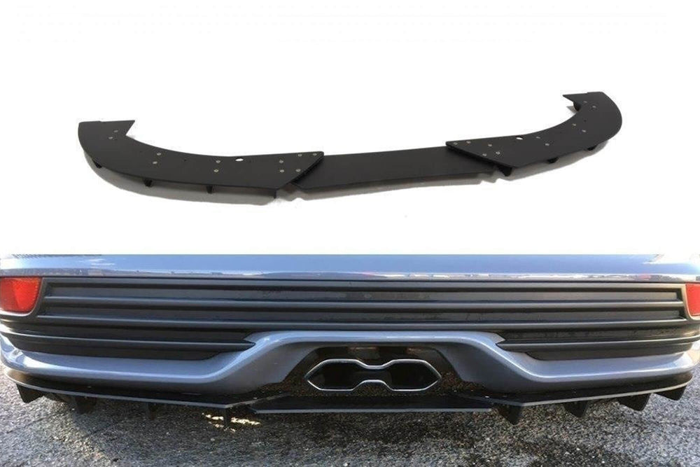 Extensie spate Maxton Design pentru bara ST a Ford Focus (2015-2018), negru mat