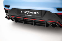 Difuser Maxton Design Street Pro, inserție pentru Hyundai Veloster N (2018-2022), negru mat