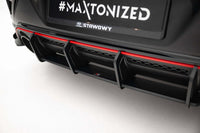 Difuser Maxton Design Street Pro, inserție pentru Hyundai Veloster N (2018-2022), negru mat