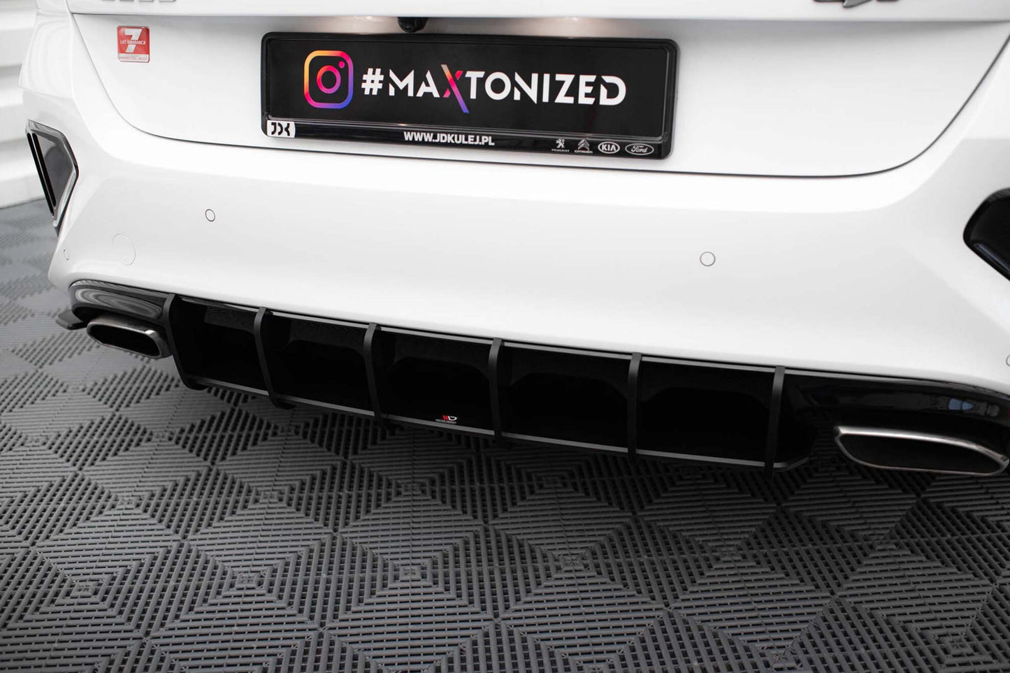 Inserție difuser Maxton Design Street Pro pentru Kia Ceed GT (2018-2022), negru mat