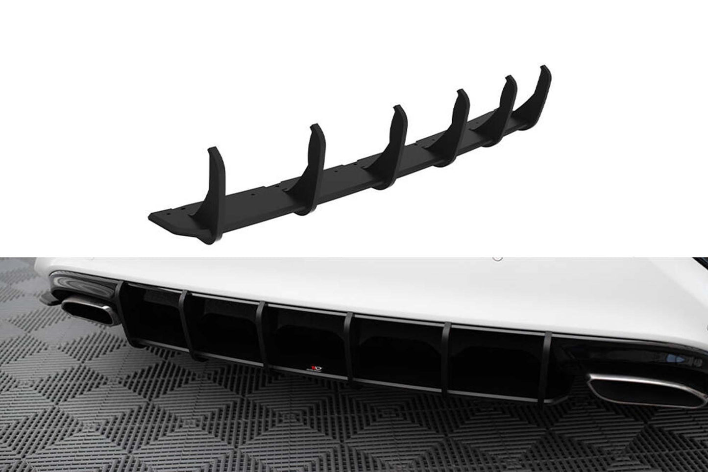 Inserție difuser Maxton Design Street Pro pentru Kia Ceed GT (2018-2022), negru mat